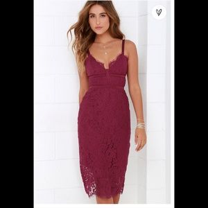 Keepsake Berry Lace Dress